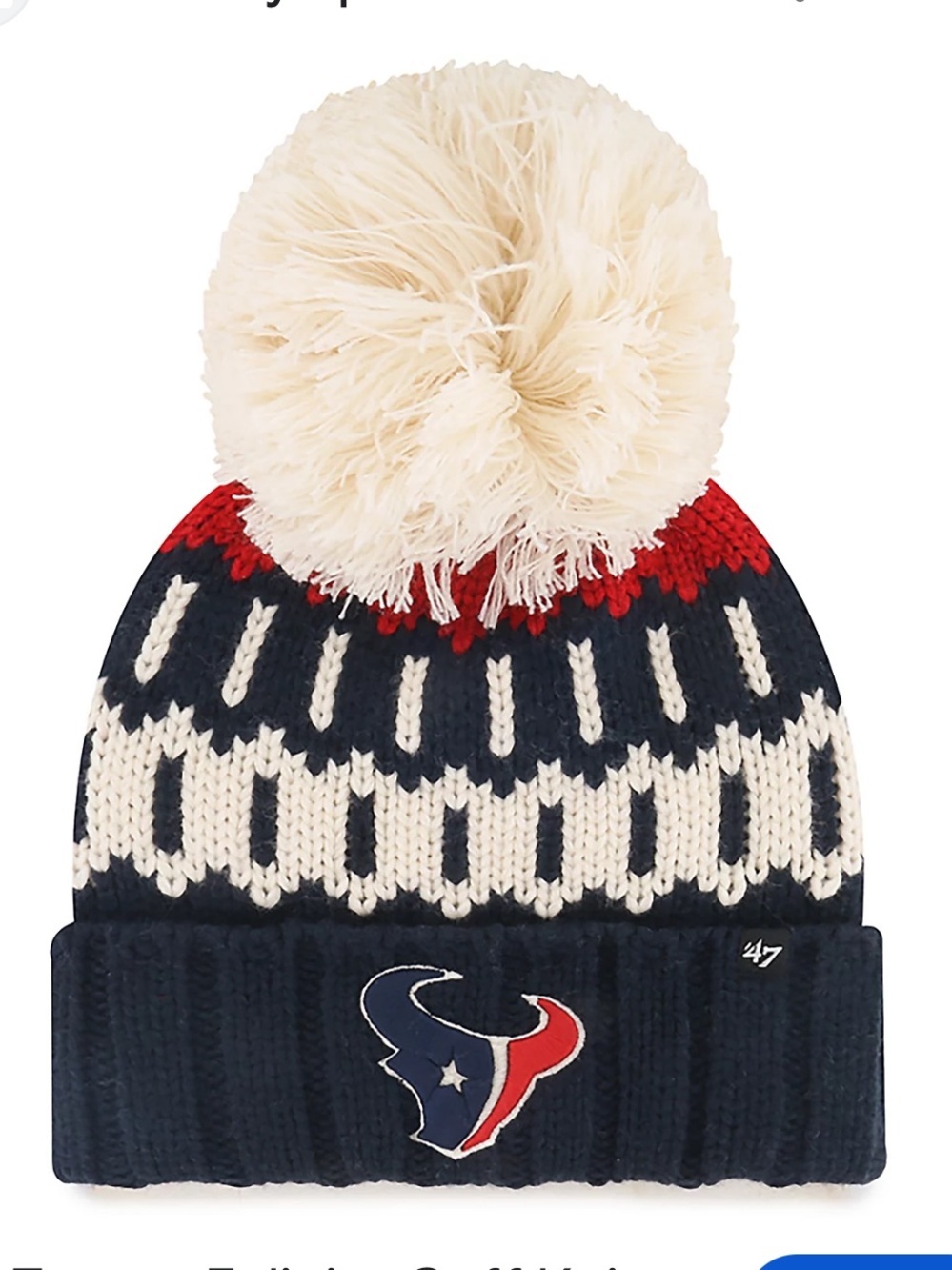47 Texans Felicity Cuff Knit Beanie